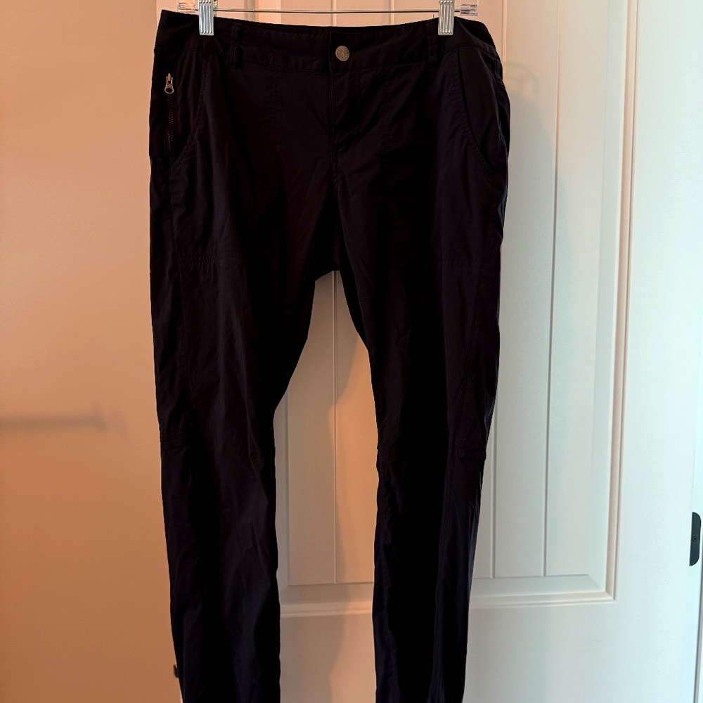 REI Womens Classic Sahara Convertible Cargo Pants 10 Petite Black Hiking Outdoor